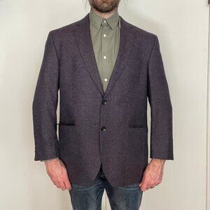 Jack Victor Gibson SPJ Blazer Size 44 R Silk Wool Two Button Montreal Italy